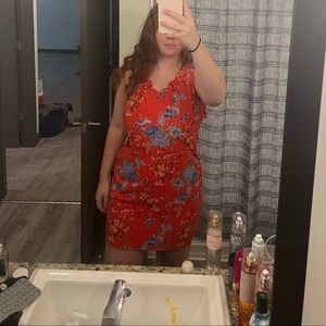 flowery dress size Large